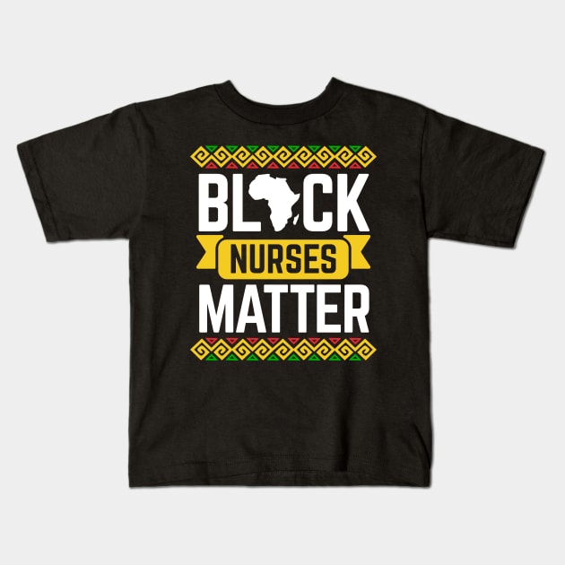 Dashiki Pattern Black History Month Gift For Nurses Kids T-Shirt by HCMGift